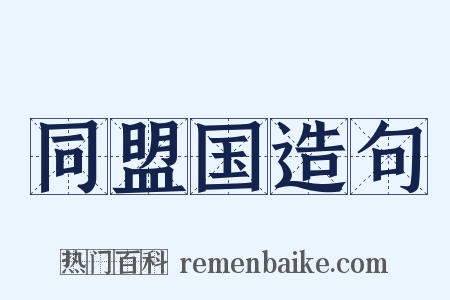 同盟国造句是什么意思的图片